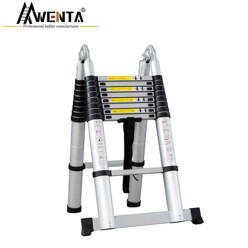 2.8m+2.8m Dual-purpose hinged telescopic ladder