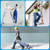 Blue Telescopic Multifunction ladder-4 steps（Straight ladder style）