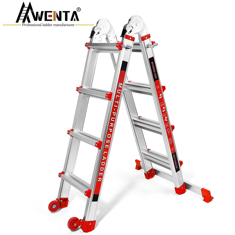 Telescopic Multifunction ladder-4 steps（Straight ladder style）
