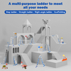 Blue Telescopic Multifunction ladder-4 steps（Straight ladder style）