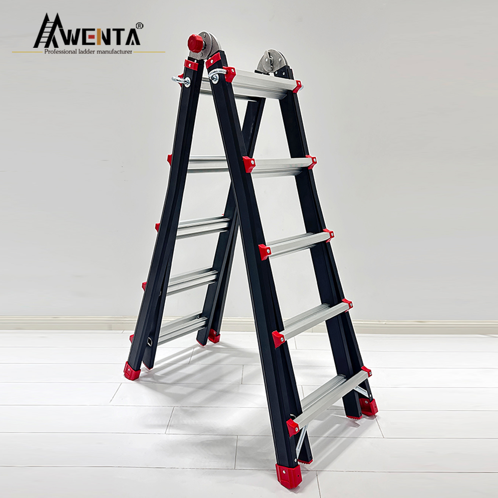 Black Telescopic Multifunction ladder-5 steps