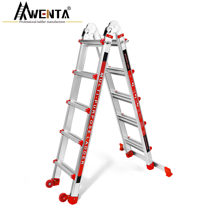 Telescopic Multifunction ladder-5 steps（Straight ladder style）